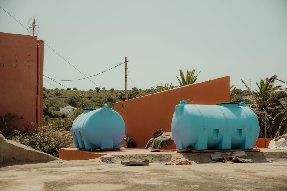 Travaux de septic tank installation