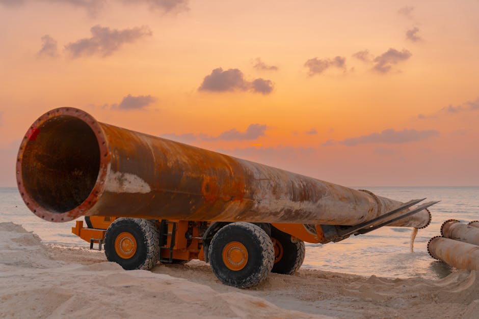 Travaux de sewage system construction
