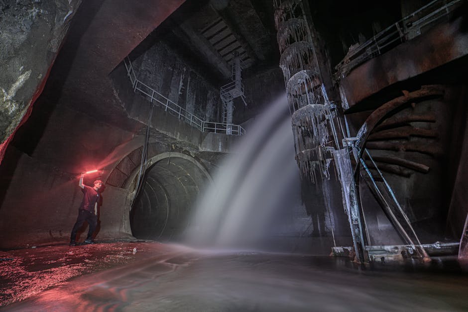 Travaux de underground pipe joining