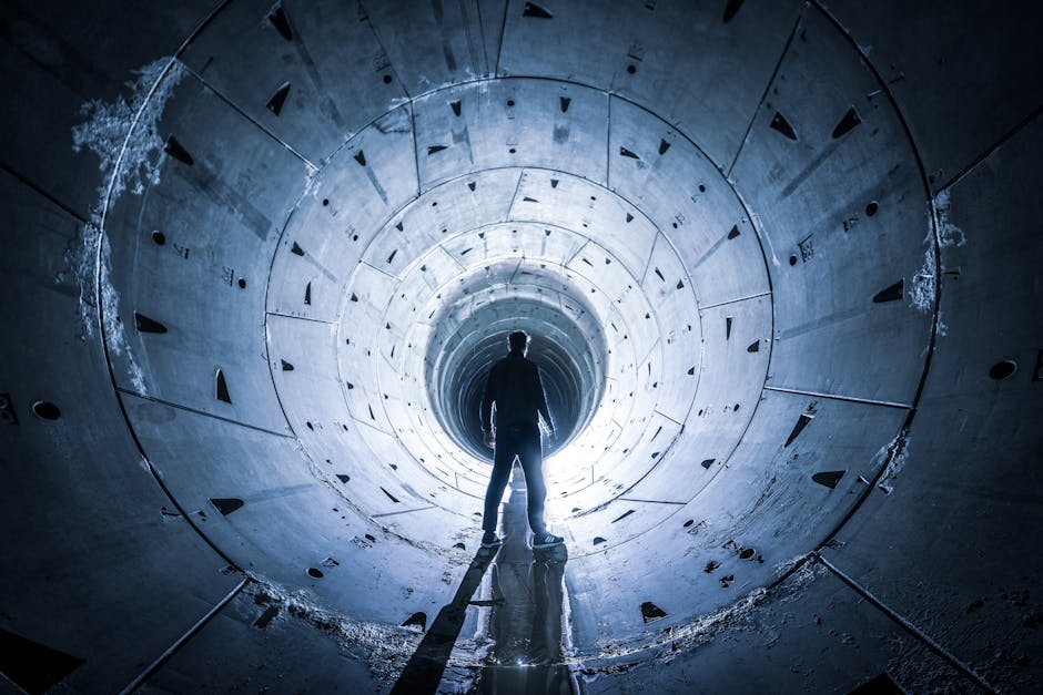 Travaux de concrete septic underground