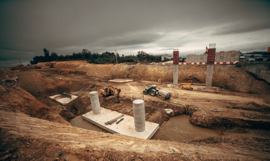 Chantier de coût tranchées d'infiltration