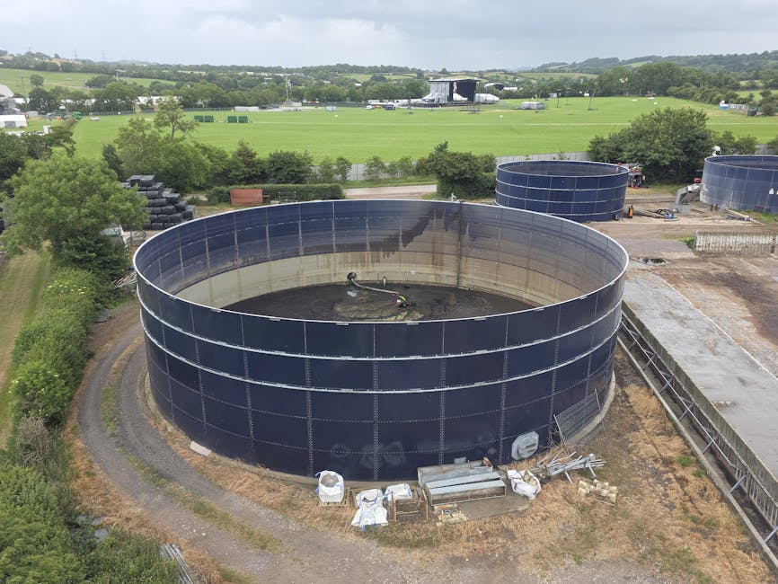 Travaux de septic tank installation