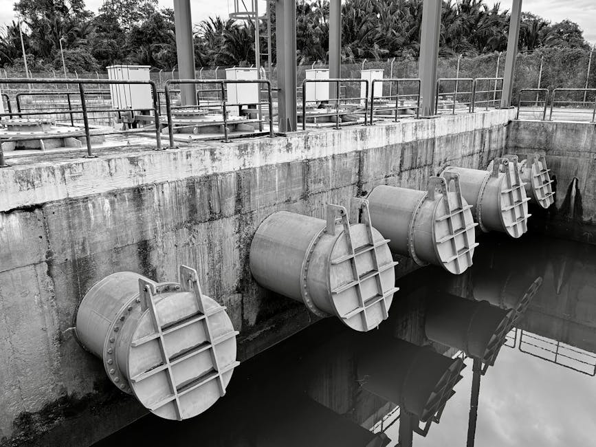 Travaux de sewage system construction