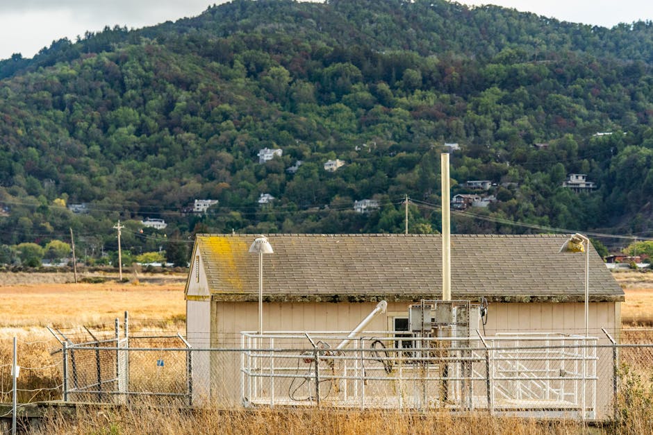 Travaux de small treatment plant